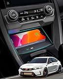 CarQiWireless Wireless Charger for Civic with Fast Charging Charger, 3 Coils QI Phone Wireless Charging Pad Mat fit for 10th Gen Honda Civic 2020 2019 2018 2017 2016 Accessories - with Fast Charging