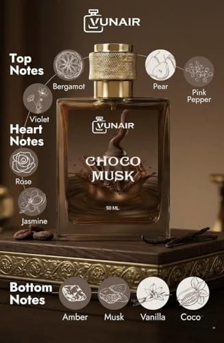 Image of Choco Musk Premium Eau De Perfume for Men & Women | Long Lasting Sweet Chocolate & Musk Fragrance