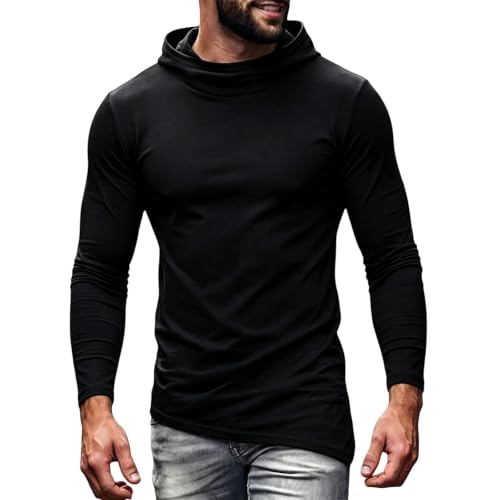 Ropa anti UV hombre: sudaderas futbol con capucha, mangas largas y corte moderno