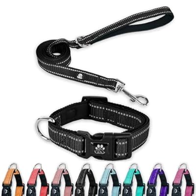 FURRYFECTION Reflective Dog Collar and Leash Set