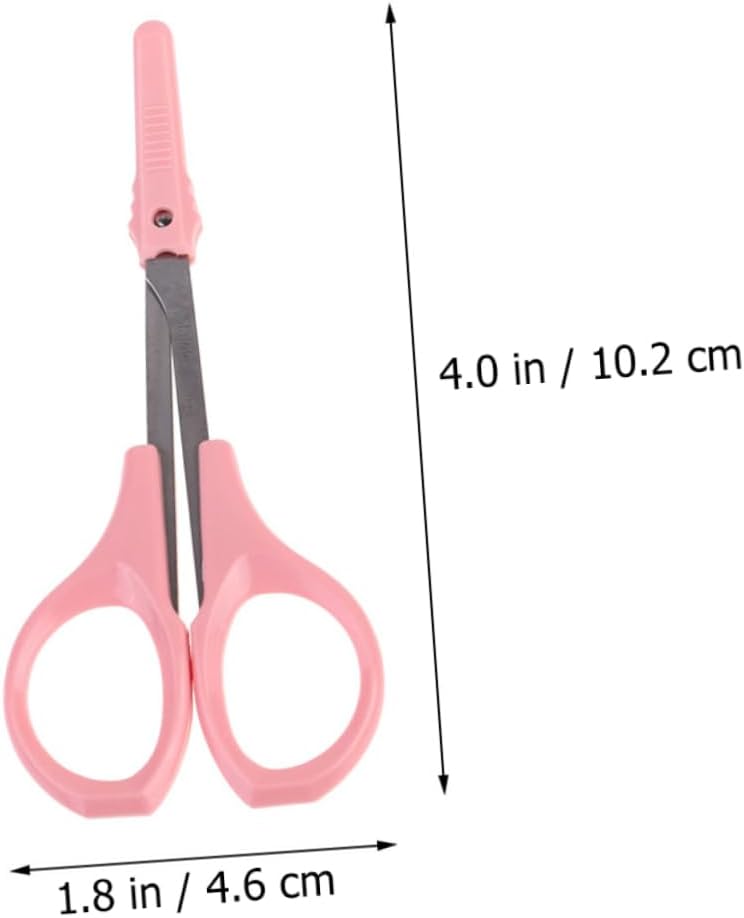 VICASKY 6pcs Beauty Scissors Precision Eyebrow Trimmer Eyelash Scissors Protective Cover Easy to Carry Store for Daily Grooming and Styling