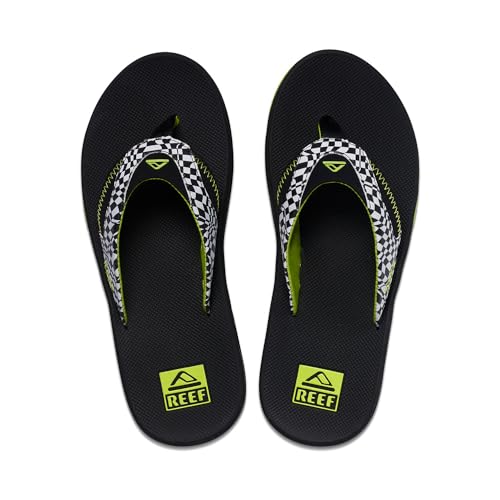 Reef Fanning Herren Flip Flops Swell Checkers gemusterte wasserfreundliche Sandalen, Swell Checkers, 42 2/3 EU