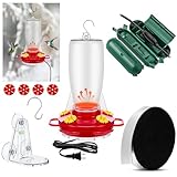 Relaxweex Heated Hummingbird Feeders Outdoor 2 in 1 Winter...