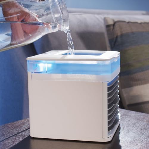 Jml Air Cooler, Portable Fan And Humidifier - Chillmax Air Pure Chill 2.0, 4-Speed Settings With Dual Mist Spray Jets, Evaporative Hydro-Chill Filter, Easy Clean Alternative Air Conditioning Unit - 4