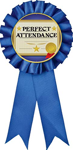 Cinta de asistencia perfecta azul Crown Awards 3.25x6.5 pulg miniatura 1