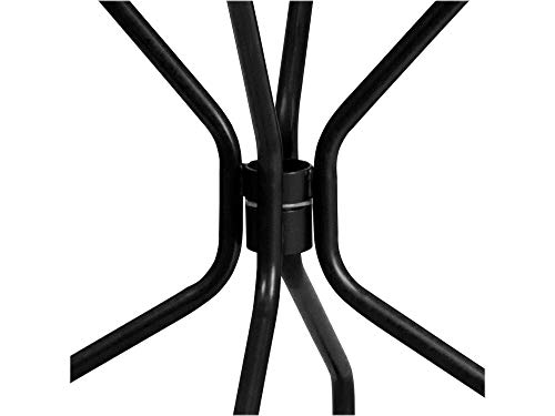 Image of Flash Furniture 35.25 inch Round Patio Table with Umbrella Hole, Black