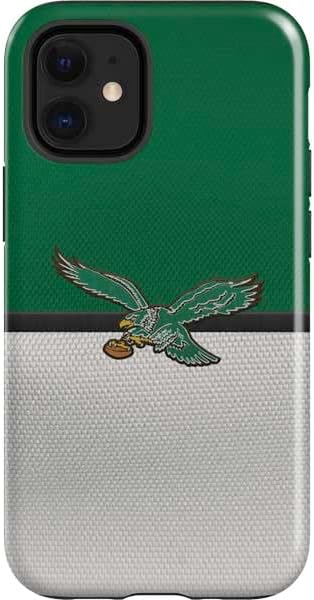 Skinit Impact Phone Case Compatible with iPhone 12 Mini - Officially Licensed NFL Philadelphia Eagles Retro Logo Design