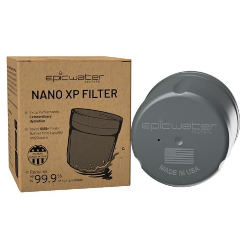 Epic Water Filters REPLACEMENT FILTER for Epic Nano XP Water Filter Pitcher or Dispenser. Nanofiltration Removes Bacteria, Virus, Cyst, Lead, Chromium 6, PFOS, PFOA, Heavy Metals, Pesticides