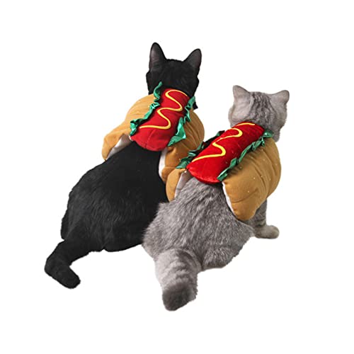 Disfraz de Hot Dog para mascotas XXS Happyyami