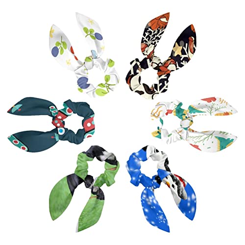Chouchous cheveux nœud lapin en lot de 6 pour sublimer vos coiffures de fêtes et de bureau