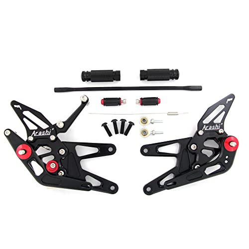 Arashi Rearsets Footrests FootPegs for YAMAHA YZF R6 2003 2004 2005 YZF