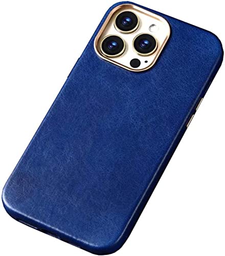 Coque rétro en cuir Apple iPhone 14 GUMMMY élégante en vachette