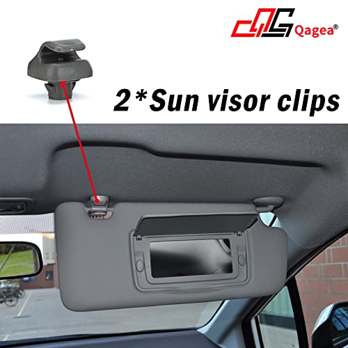 Sun Visors, Left & Right (Driver Side and Passenger Side), Replacement for 2006-2011 Honda Civic Replaces 83280-SNA-A01ZA, 83230-SNA-A01ZA (Atlas Gray)