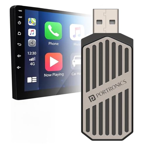 Portronics Tune, 2-in-1 Wireless Car Receiver, Converts Wired Aut...