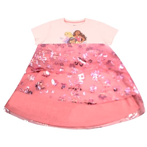 Disney Princesses and Minnie Mouse Girls Tutu Dress Princesses Moana Rapunzel Jasmine Double Ruffle Dress for Girls3