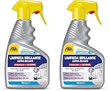 FILA Surface Care Solutions, CLEAN&SHINE, Spray Limpiador con Efecto Higienizante, Limpiador Multiusos Para Todas Las Superficies del Hogar, 750ml (Paquete de 2)