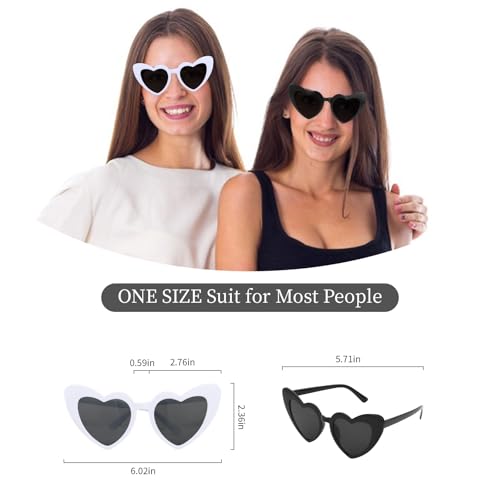 10 PCS Heart Sunglasses Bachelorette Sunglasses for Women Bachelorette Party Accessories Brides and Bridesmaids Gift3
