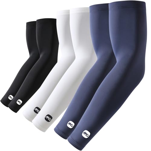 ROCK TAKIN UV Sonnenschutz Arm Sleeve für Herren Damen UPF 50+ Kühlung Armstulpen Sommer Kompression Tattoo Armlinge Unisex Armwärmer für Radsport Basketball Golf Baseball Fußball 3 Paar