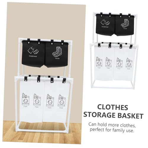 Panier à linge en plastique et coton LABRIMP pliable pour la maison - 4