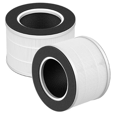 TD-1500 Replacement Filters Compatible with Tredy TD-1500 & TD-1500BM Air Purifier, 4-Stage HEPA and Premium Activated Carbon Composite Filter, 2 Pack