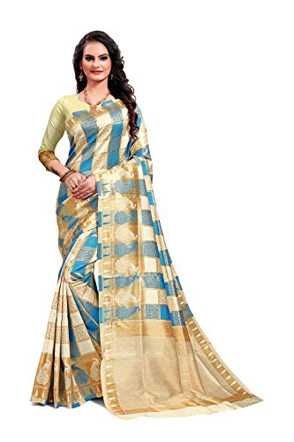 Designer Sarees for Indian Womens Traditional Multicolor Sari with Unstitched Blouse. ICW2974-3 Cover