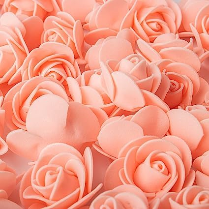 ALEVAN 50 Pcs Artificial Foam Rose Fake Flowers Water Floating Flowers, Pooja Thali, Festival and Events, Home, Table, Badroom, Pooja Room, Diwali Decoration Items and DIY Craft (Peach) (B0C9HYDFSC) Amazon Price History, Amazon Price Tracker