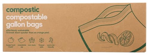 Compostic, Compostable Gallon Bags, 10 Count