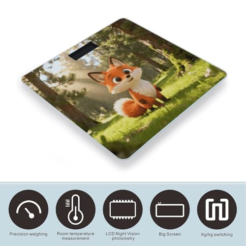 Báscula Digital de Baño de Vidrio Templado con Cinta Métrica miniatura 3