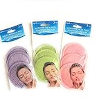 Microfiber Facial Scrubber, Three Packs of 3 (9 Total Scrubbers) - Assorted Colors