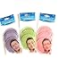 Microfiber Facial Scrubber, Three Packs of 3 (9 Total Scrubbers) - Assorted Colors