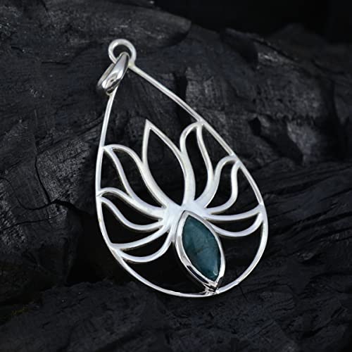 Pendentif émeraude indienne pour les filles comme cadeau unique