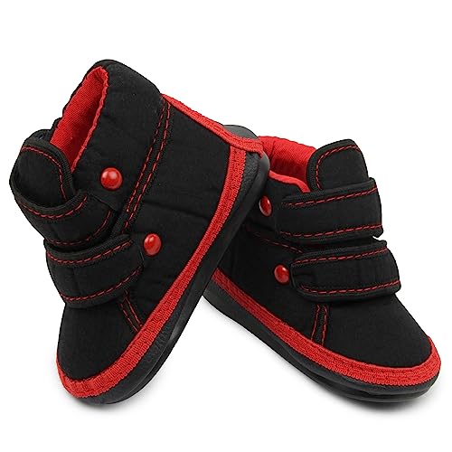 Neska Moda 18 to 24 Months Baby Boys & Girls Cotton Chu Chu Sound Solid Shoes/Booties