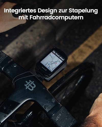 RAVEMEN FR500 Fahrradcomputer Zubehör, Kompatibel mit Garmin/Wahoo Fahrradcomputer IPX6 Wasserfestigkeit USB-C Aufladung