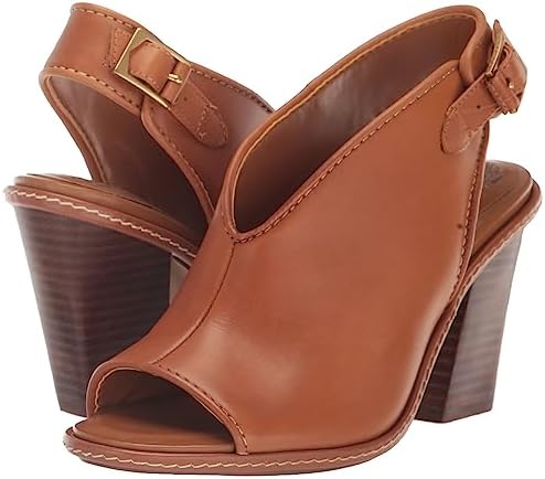 Vince Camuto Women's Fandree Stacked Heel Sandal Heeled, Golden Walnut, 8.5 | Image 6