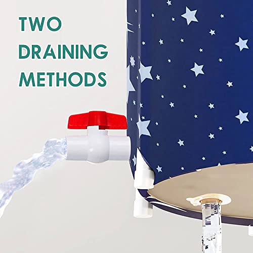 image for TOMVAES Large Portable Bathtub Foldable Soaking Bath Tub, Ice and Hot 