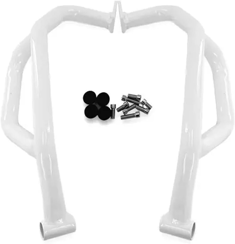 Fit for CFMOTO 450-MT 450MT 450 MT 2023 2024 2025 Motorcycle Highway Engine Guard Crash Bar Frame Bumper Fairing Protector Bars(Lower(White))
