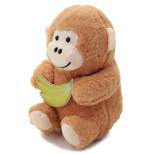 Image of Soft Brown Monkey Plush Toy 30CM | Cute Stuffed Soft Toy for Kids, Babies & Toddlers | Hug-Friendly Stuffed Animal, Soft & Washable Teddy Monkey