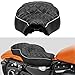 VG MOTO Motorcycle 2-Up Driver Passenger Seat Cushion Pad Leather Seat Replacement for Harley Davidson Sportster XL 883 1200 48 72 2004-2021（Diamond Pattern）