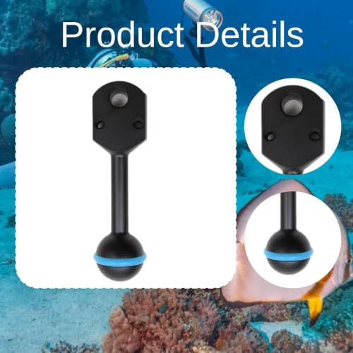 Adaptador de cabezal de aluminio Gralara de 3.3 pulgadas para conversión de linterna de buceo 2