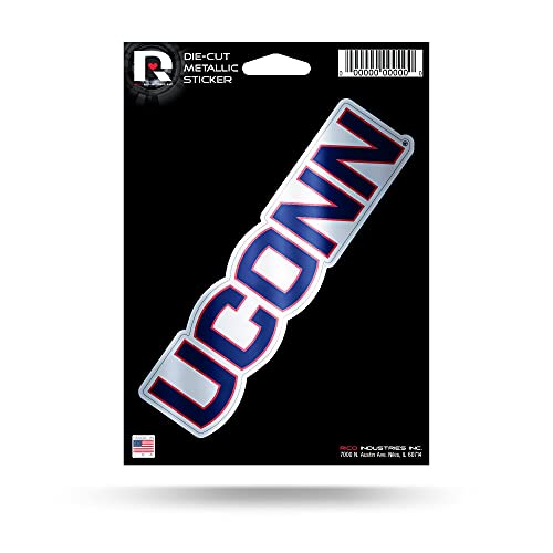 NCAA Connecticut Huskies Die Cut Metallic Sticker