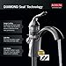 Delta Faucet Essa Touch Bar Faucet, Matte Black Bar Faucet, Bar Sink Faucet Single Hole, Wet Bar Faucets with Pull Down Sprayer, Prep Sink Faucet, Touch2O Technology, Matte Black 9913T-BL-DST