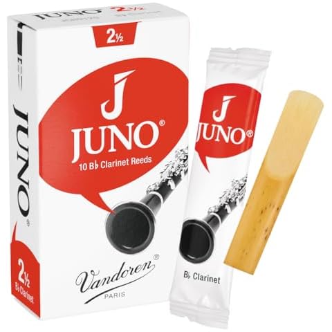 Vandoren JUNO Bb Clarinet Reeds, Strength 2.5, Box of 10, JCR0125 Cover