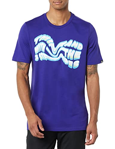 T-shirt graphique adidas homme bleu marine taille S