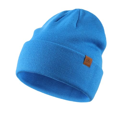 Consejos para Comprar Gorros de punto para Hombre . 41 Home Prefer - Gorro de invierno para hombre, de punto acrílico, para mujer, azul mar, One Size