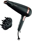 GRUNDIG Naturashine HD 7081 suszarka do włosów z funkcją joniki, ceramiczna ochrona, dysza do stylizacji Cool Touch, 2100 W, 3 poziomy temperatury i 2 poziomy przepływu powietrza, poziom zimna,