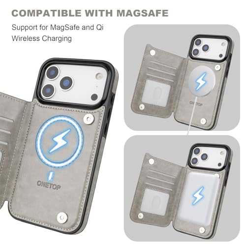 Coque MagSafe iPhone 17 Pro Max avec blocage RFID et béquille de visionnage intégrée