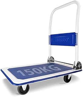 HERZO Heavy Duty Platform Trolley Folding Sack Truck Transport - 150KG Load Capacity