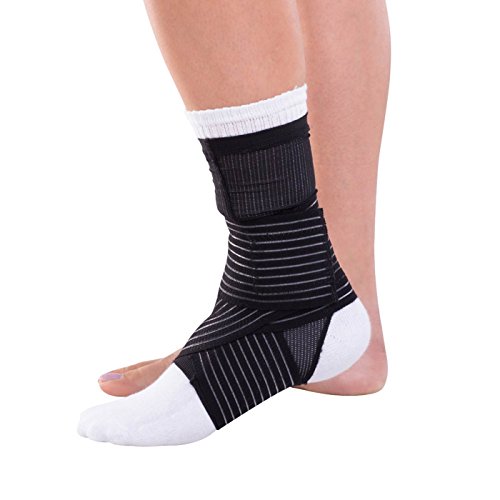 Donjoy Advantage Da161Av03-Blk-Xl Ankle Sleeve With Figure 8 Straps For Sprains, Strains, Lateral Support, Open Heel, Black, Xl Fits 10.5", 11.5" #TOP9