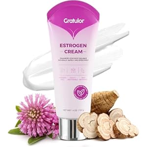 Estrogen Cream for Women Menopause Relief: Natural Bioidentical Estrogen Face Cream with Wild Yam for Hormone Balance, Hot Flashes, Vegan, Menopause Support-Topical Phytoestrogen Cream (4 Oz)