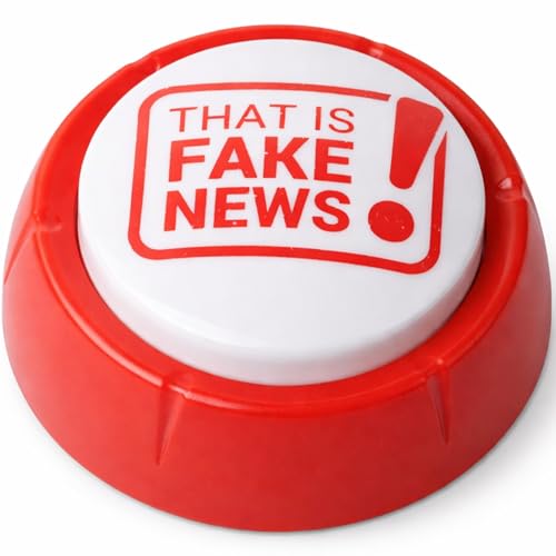 The Monocle Breakers Donald Trump Fake News Button – 11 Real Voice Quotes Talking Gag Gift Desk...